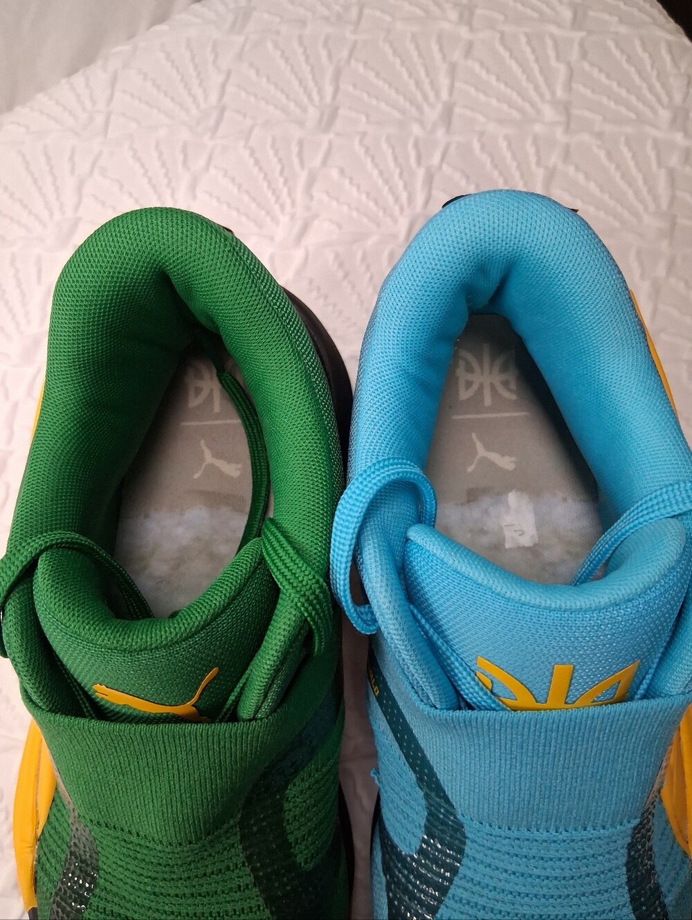 Puma Mens  Lightweight Slip-On Sneakers in Green & Blue - Picture 5 of 16